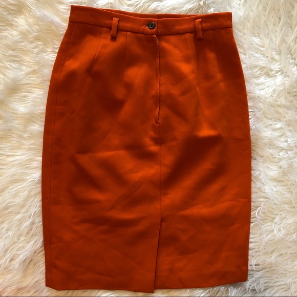 Alberto Biani Orange Women’s Skirt Size 42/8 - Picture 8 of 8